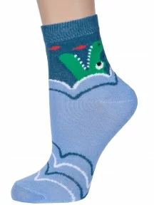 Детские носки "Борисоглебский трикотаж", 8С748, ГОЛУБЫЕ