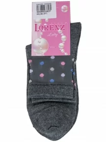 Женские носки LORENZline, Д132, ТЕМНО-СЕРЫЕ