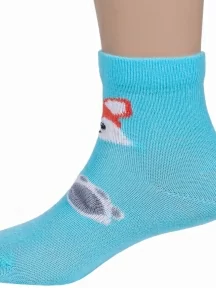 Комплект из 2 пар детских носков Брестские (БЧК), 2-18С3086, рис. 568, ЛАЗУРНЫЕ