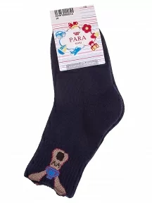 Детские спортивные носки с махровым следом PARA socks, N2D02, СИНИЕ