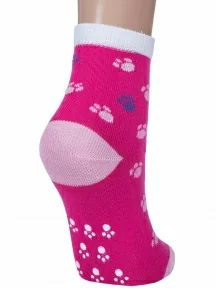 Детские носки "НАШЕ" Смоленской чулочной фабрики, 222С81С, рис. 3, МАЛИНОВЫЕ №124-1