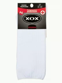Мужские носки без резинки ХОХ, X-201, БЕЛЫЕ