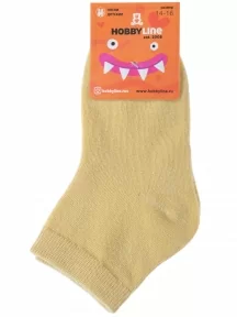 Детские носки Hobby Line, 3540-9, ЖЕЛТЫЕ