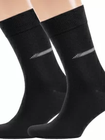 Комплект из 2 пар мужских носков RuSocks (Орудьевский трикотаж), 2-М-217, ЧЕРНЫЕ