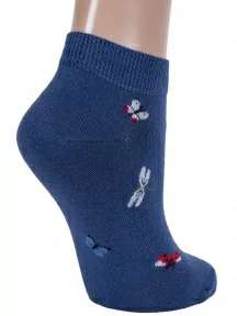 Женские короткие носки Брестские (БЧК), 14С1101, рис. 298, ТЕМНО-ДЖИНСОВЫЕ