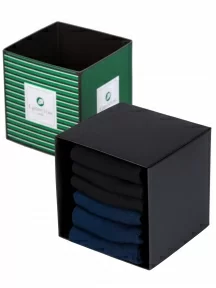 Набор из 6 пар коротких бамбуковых носков (ТМ Grinston socks), PG-15D33-6, микс 2