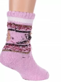 Детские теплые махровые носки Hobby Line, Ндад7639-6, СИРЕНЕВЫЕ
