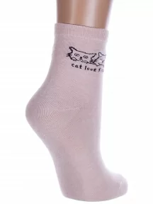 Женские носки Hobby Line, Нжх334-4, ПУДРОВЫЕ