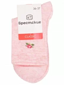 Женские спортивные носки Брестские (БЧК), 23С1155, рис. 583, БЛЕДНО-РОЗОВЫЕ МЕЛАНЖ