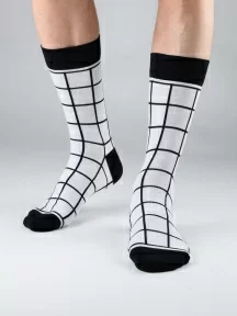 Мужские носки "Нева-Сокс", MAG-24, БЕЛО-ЧЕРНЫЕ