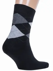 Мужские махровые носки RuSocks (Орудьевский трикотаж) ЧЕРНЫЕ (М3-33064)