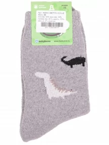 Детские теплые махровые носки Hobby Line, 7629-6, СВЕТЛО-СЕРЫЕ