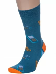 Мужские носки MSCLUB №М51, nm-584, ДЖИНСОВЫЕ