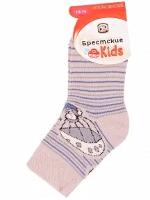 Детские махровые носки Брестские (БЧК), 14С3060, рис. 411, ПЕРЛАМУТРОВЫЕ