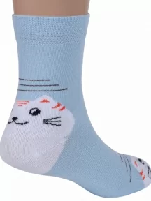 Детские носки ХОХ, D-3R12, ГОЛУБЫЕ