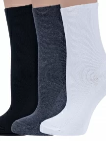 Комплект из 3 пар женских медицинских носков Dr. Feet (PINGONS), 3-15DF6, микс 3