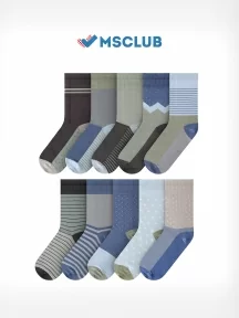 Набор из 10 пар мужских носков MSCLUB №М50, ВИ10-НМ50, микс