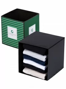 Набор из 6 пар коротких бамбуковых носков (ТМ Grinston socks), PG-15D33-6, микс 1