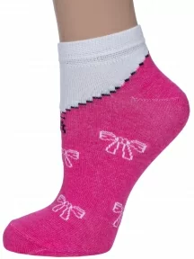 Женские носки VASILINA, 7С3248, МАЛИНОВЫЕ