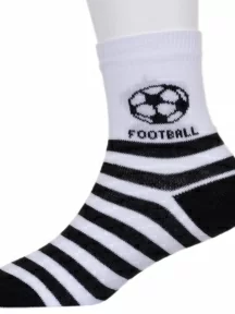 Детские носки RuSocks (Орудьевский трикотаж), Д-86, рис. 03, БЕЛО-ЧЕРНЫЕ