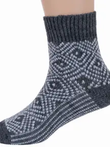 Детские полушерстяные носки RuSocks (Орудьевский трикотаж) ТЕМНО-СЕРЫЕ, рис. 2 (Д-382)