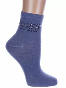 Женские носки Hobby Line, Нжх334-4, ТЕМНО-ДЖИНСОВЫЕ