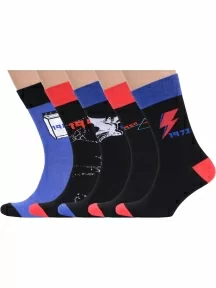 Набор из 5 пар мужских носков MSCLUB №М44, ВИ5-НМ44, микс 1