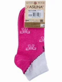 Женские носки VASILINA, 7С3248, МАЛИНОВЫЕ
