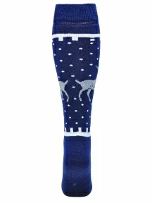 Женские махровые гольфы ХОХ, Z-1384, ТЕМНО-СИНИЕ