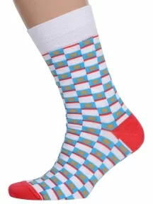 Мужские носки MSCLUB №М38, nm-411, БЕЛЫЕ