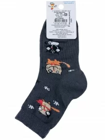 Детские носки "Носкофф" (АЛСУ), НД1, рис. 4095, ТЕМНО-СЕРЫЕ