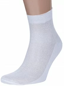 Мужские укороченные носки Альтаир, А43, БЕЛЫЕ
