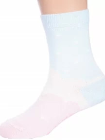 Детские носки Conte kids, 5С-11СП, рис. 586, БИРЮЗОВО-РОЗОВЫЕ