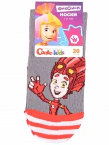 Детские носки ФИКСИКИ Conte kids, 22С-23СП, рис. 914, ТЕМНО-СЕРЫЕ