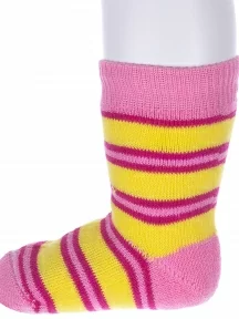 Детские махровые носки Альтаир, С114, ЖЕЛТО-РОЗОВЫЕ