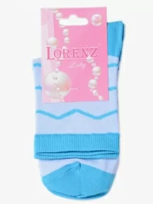 Женские носки LORENZline, Д115, ГОЛУБЫЕ