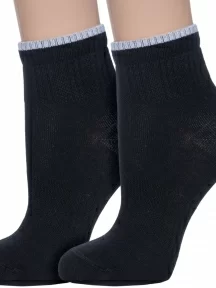 Комплект из 2 пар женских носков Брестские (БЧК), 2-14С1302, рис. 028, ЧЕРНЫЕ