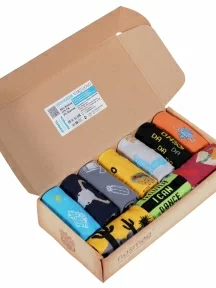 Набор из 10 пар мужских носков MSCLUB №М37, ВИ10-НМ37, микс "МЕКСИКА"