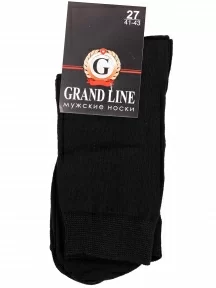 Мужские носки GRAND LINE, М-130, ЧЕРНЫЕ