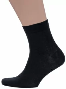 Набор из 10 пар мужских носков Grinston socks из 100% хлопка, PG-15D12-10k, ЧЕРНЫЕ