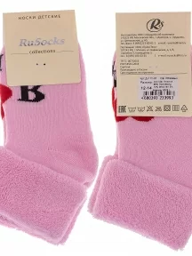 Детские махровые носки RuSocks (Орудьевский трикотаж), Д-111-01, СВЕТЛО-РОЗОВЫЕ