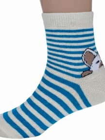 Комплект из 2 пар детских носков VASILINA, 2-0С2342, СИНЕ-ЖЕЛТЫЕ