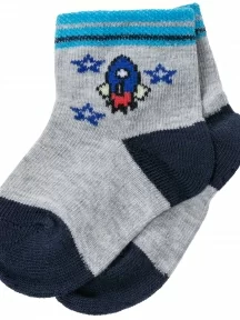 Детские носки "Борисоглебский трикотаж", 8СМ1005/1, СЕРЫЕ