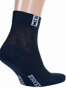 Мужские носки с сеточкой RuSocks (Орудьевский трикотаж), М-2211, ТЕМНО-СИНИЕ