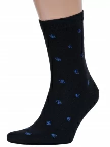 Мужские носки Альтаир, С3, ЧЕРНЫЕ с синим
