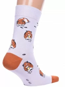 Носки унисекс Брестские (БЧК), 21С4200, рис. 165, СЕРЕБРИСТЫЕ