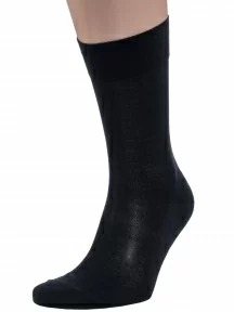 Мужские носки из 100% микромодала Grinston socks (PINGONS), 15D7, ЧЕРНЫЕ