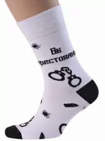 Мужские носки MSCLUB №М15, nm-184, "Вы арестованы"