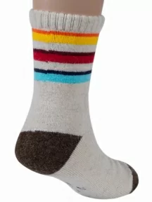 Детские носки из 100% монгольской шерсти (Монголка), 02158, БЕЛЫЕ