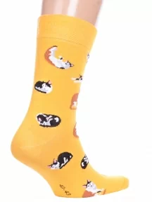 Носки унисекс Брестские (БЧК), 21С4200, рис. 161, ТЕМНО-ЖЕЛТЫЕ